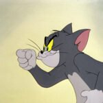 Stick to Shorts: A Classic Cartoons Podcast Tom holds an invisible Jerry.